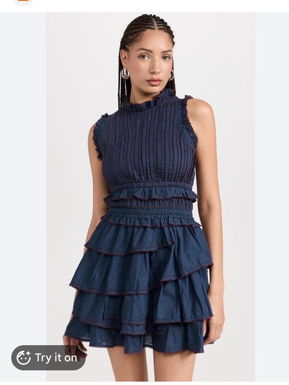 Sea Embroidered dress